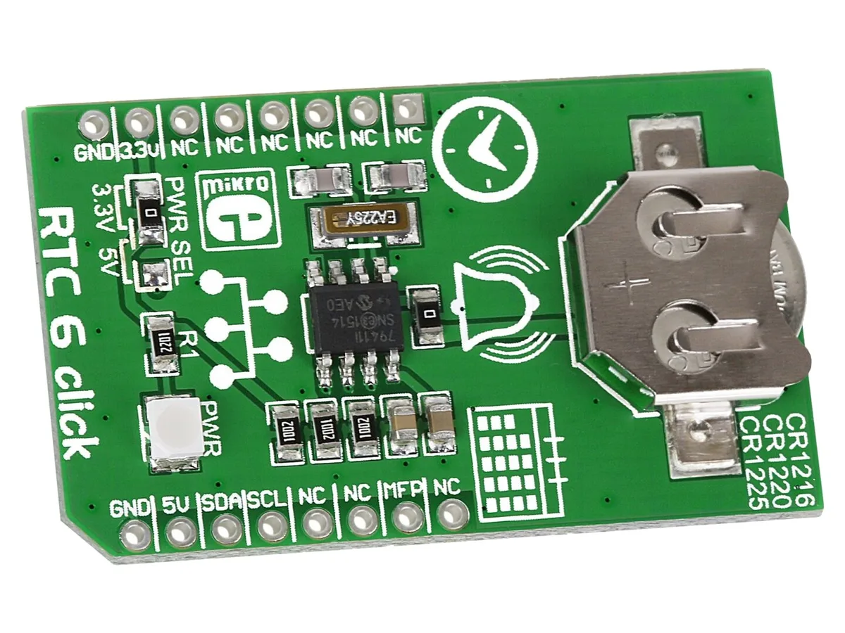 MikroElektronika Carte Click MCP79410 (horloge et mémoire)
