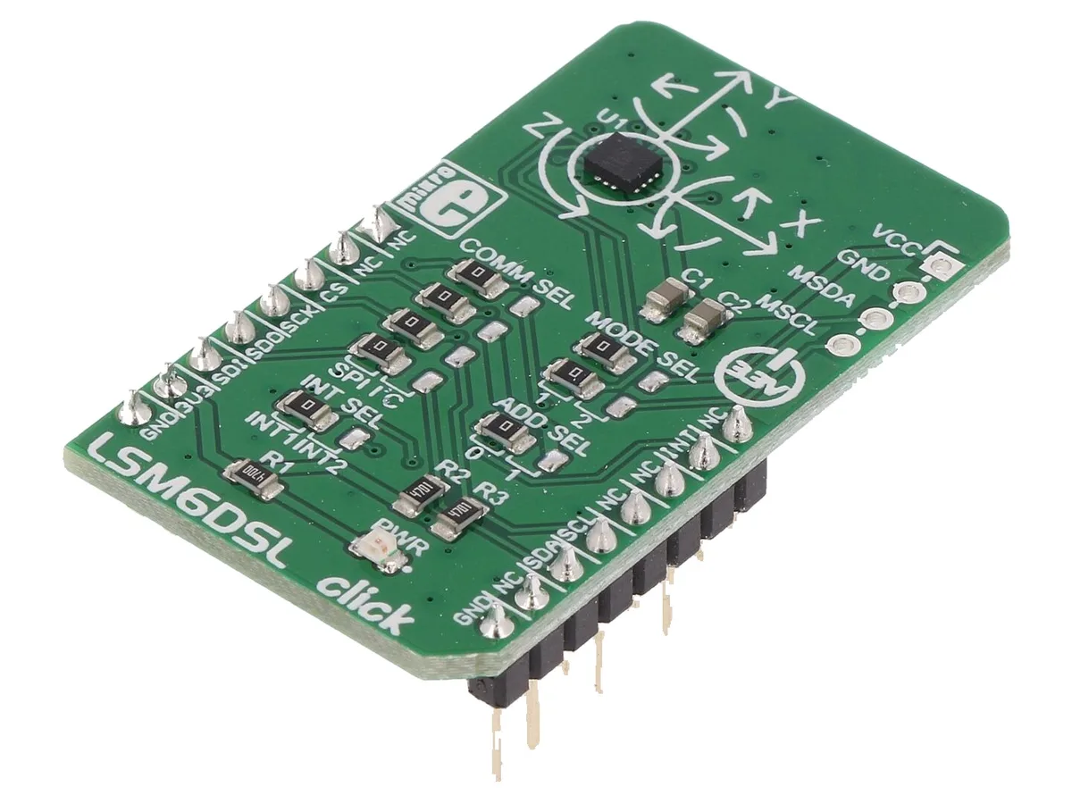 MikroElektronika Carte Click LSM6DSL (accéléromètre et gyroscope)