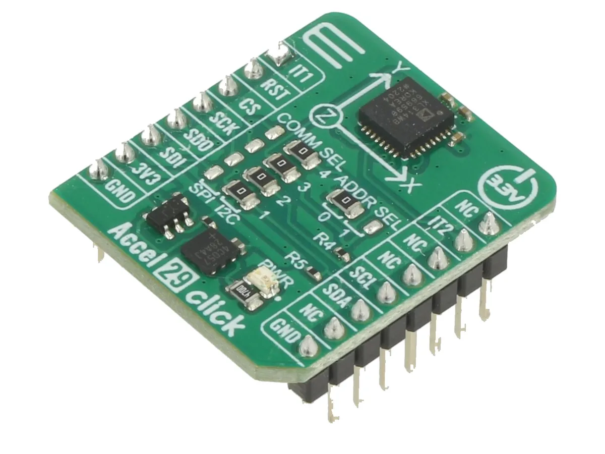 MikroElektronika Carte Click ADXL314 (accéléromètre ±200 g)